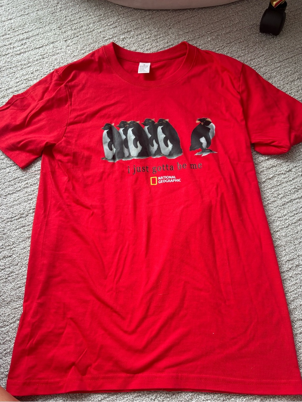 National Geographic Red Penguin Graphic Short-Sleeve Tee